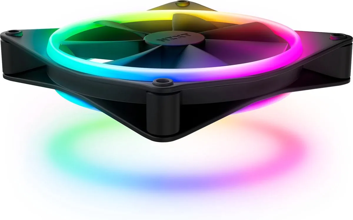 NZXT F140 RGB Duo Ventilator 140mm - Zwart