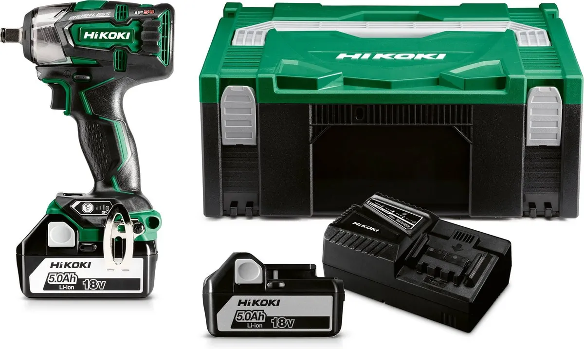 Hikoki WR18DBDL2WPZ Slagmoersleutel 305Nm - 2x 5000mAh Accu