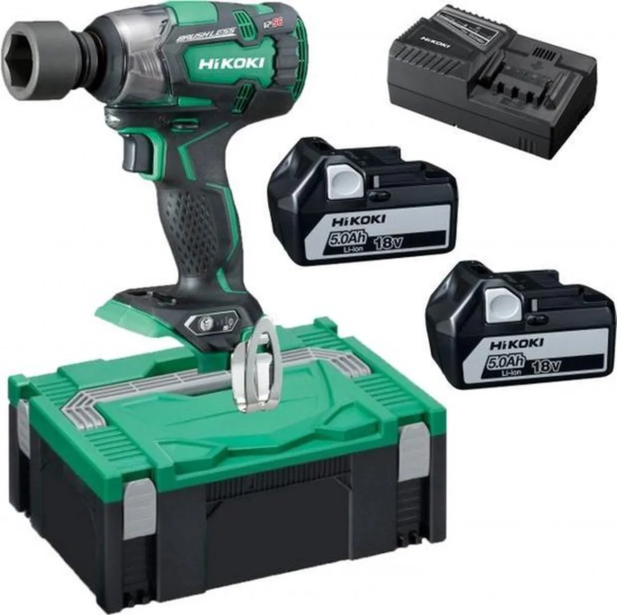 Hikoki WR18DBDL2WPZ Slagmoersleutel 305Nm - 2x 5000mAh Accu