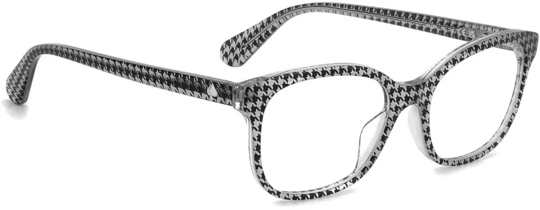 Kate Spade ORA Brilmontuur - Black Pattern Grey - 52/17/140