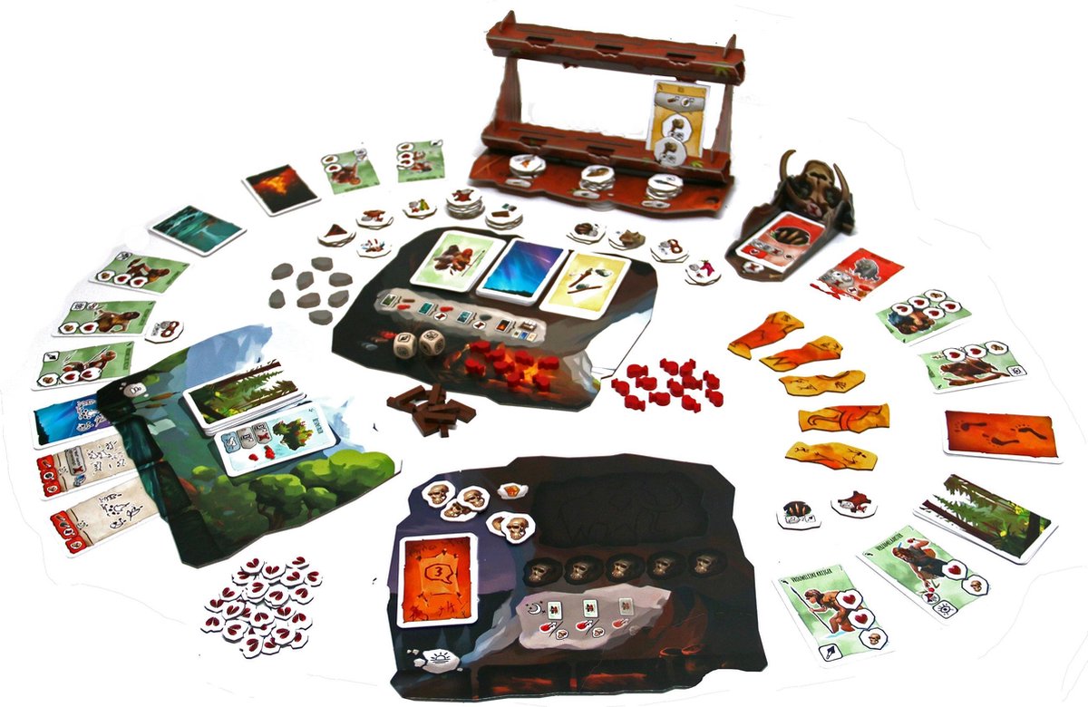 999 Games - Paleo - Bordspel - Een uitdagend coöperatief avontuur - Gezelschapsspel - Coöperatief spel - Familiespel