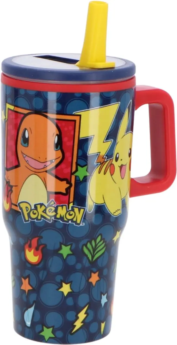 Pokémon Pikachu Drinkbeker - Blauw/Geel/Rood