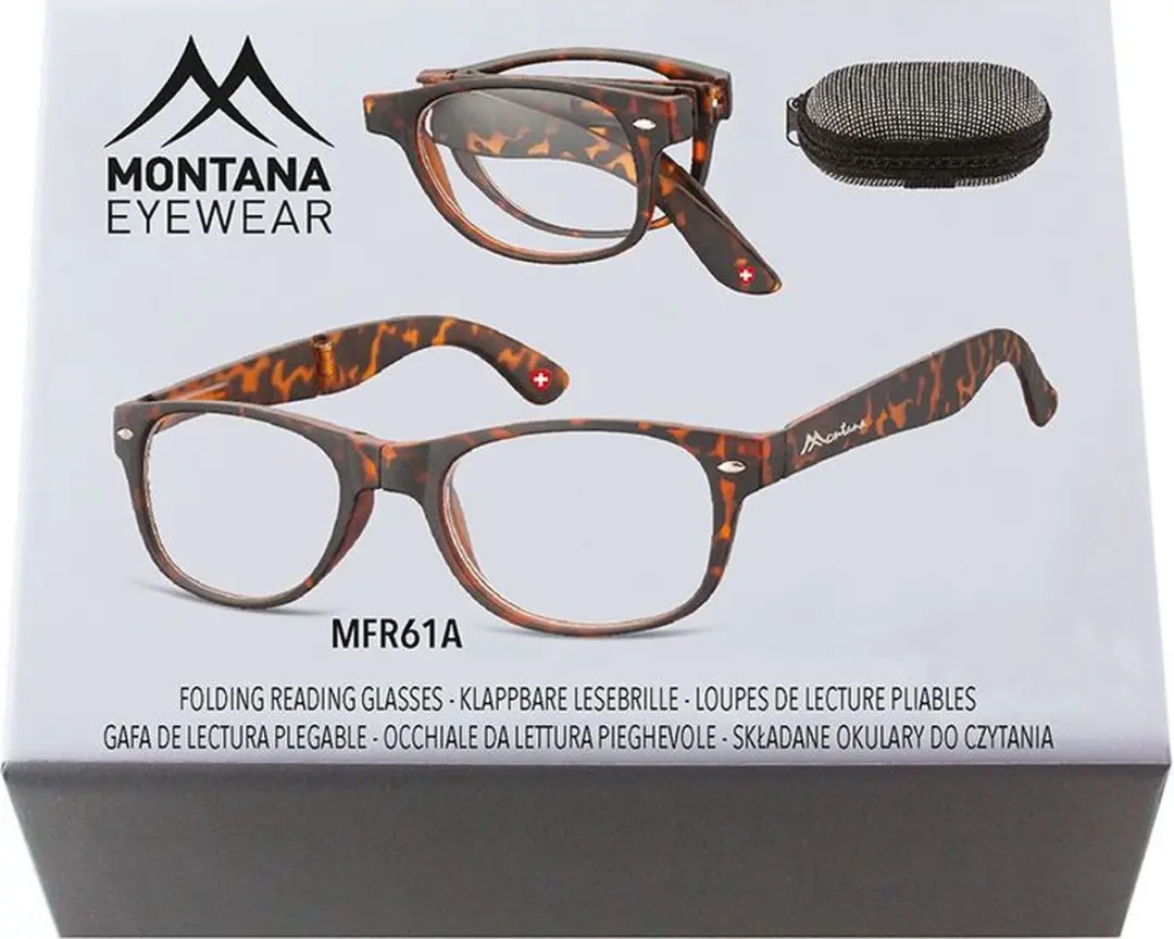 Montana Opvouwbare Leesbril Turtle Bruin MFR61A +2.50