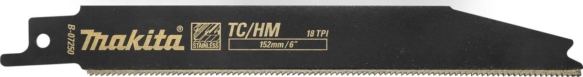 Makita B-07250 Reciprozaagblad RVS