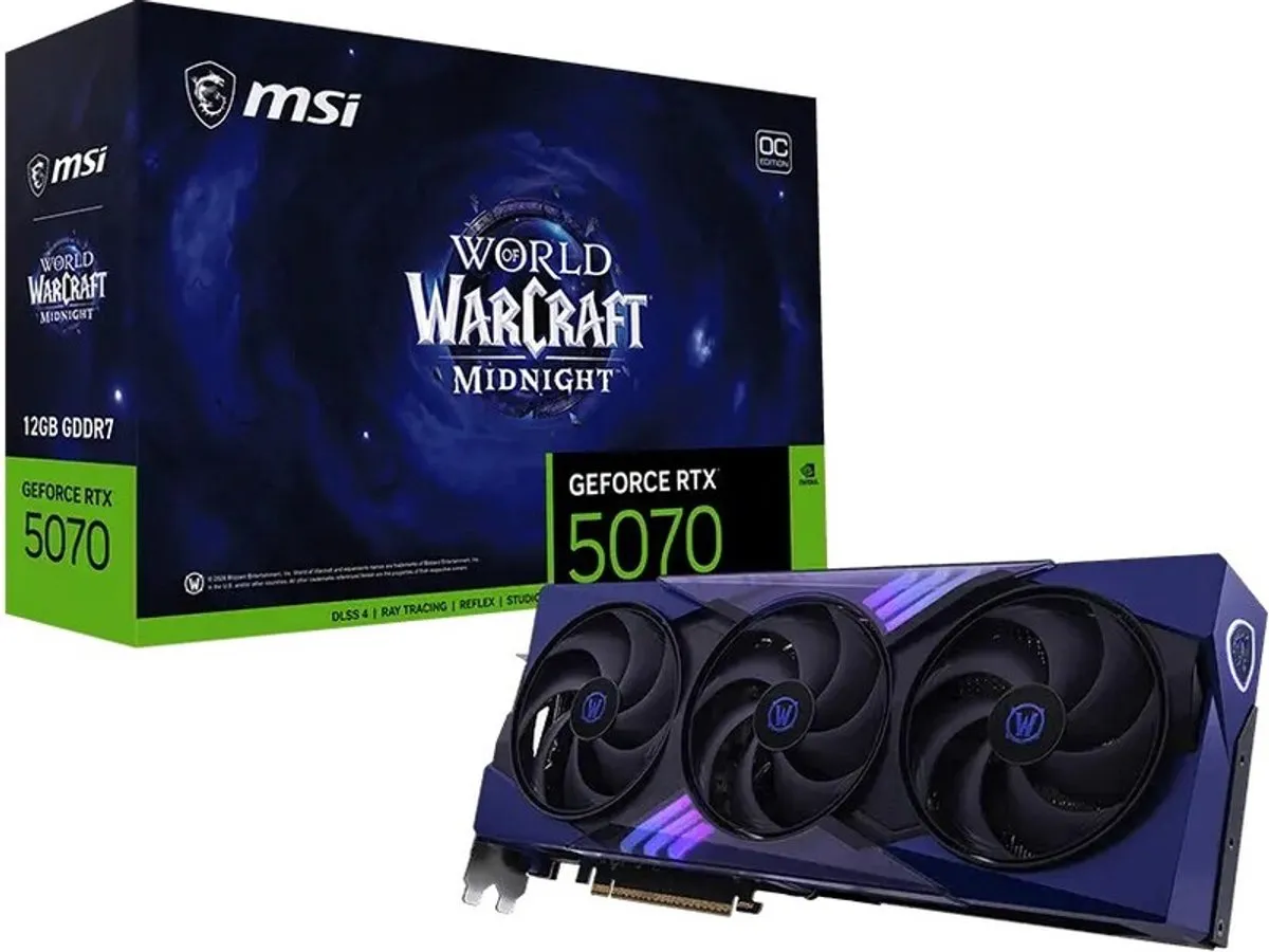 MSI GeForce RTX 5070 World of Warcraft Midnight Void Edition OC