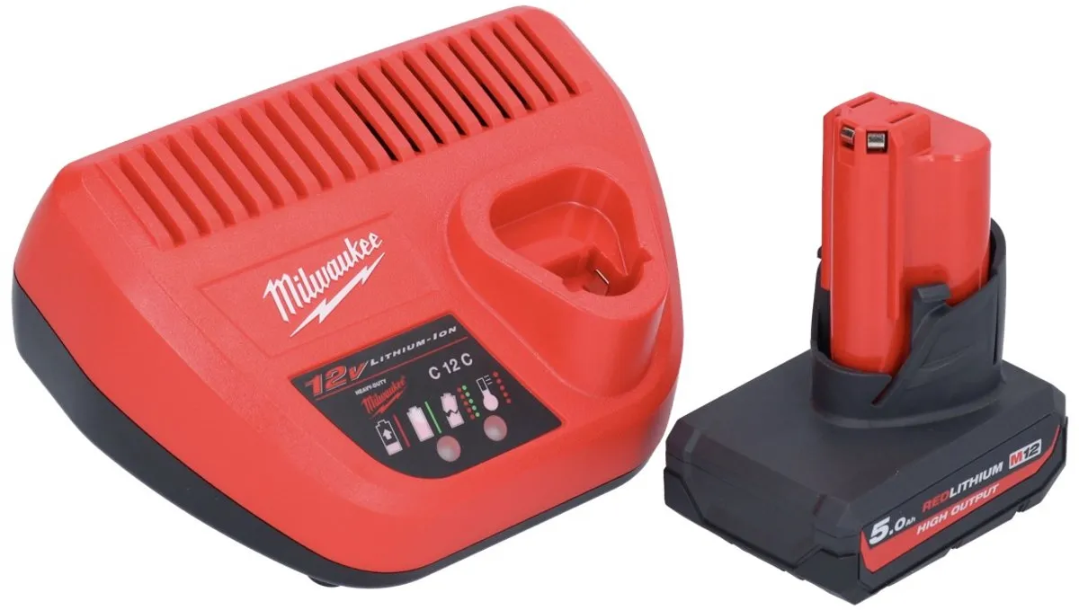 Milwaukee M12 HNRG-501 Startset HB5 5000mAh - 1x Accu + Lader - afbeelding 3 van 5