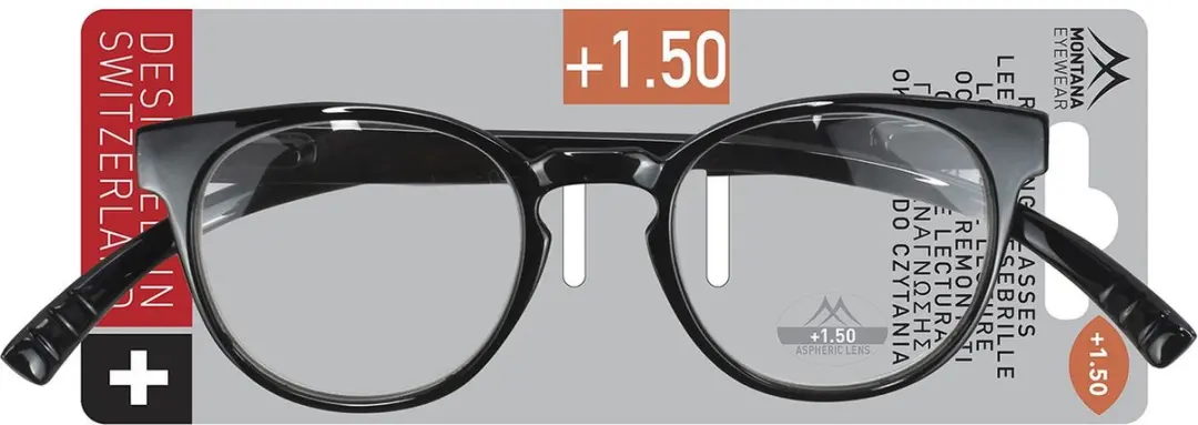 Montana MNR1 Hangende Leesbril +1.50 - Zwart