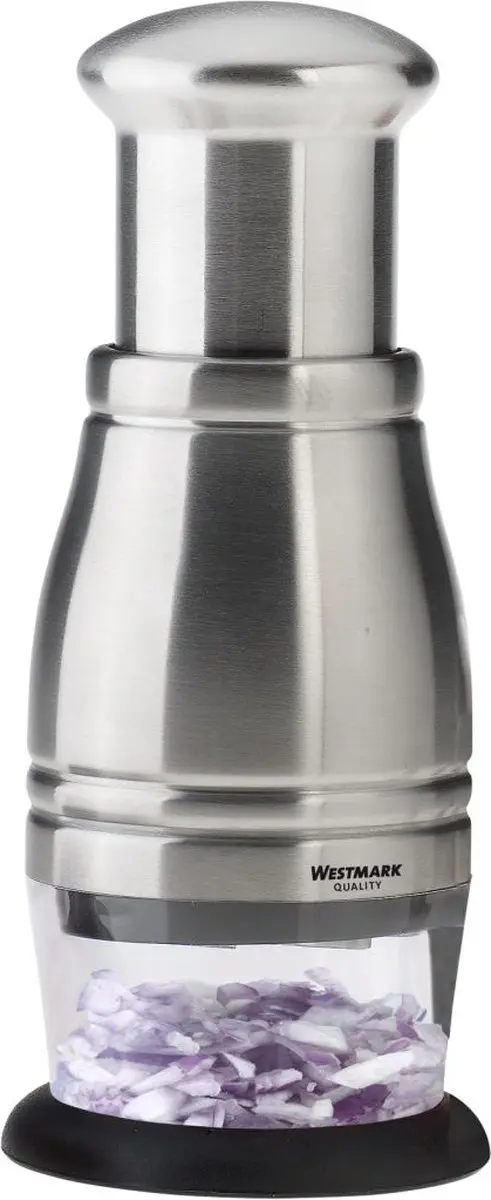 Westmark Uienhakker 7x7x16,5cm - RVS Zilver