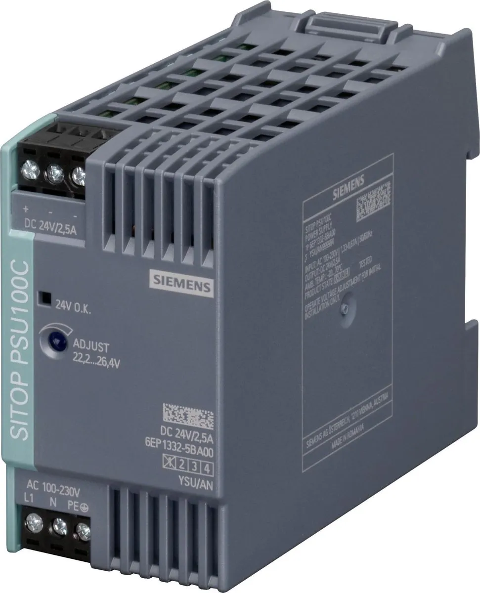 Siemens 6EP13325BA00 DIN-rail Netvoeding 24V 2,5A