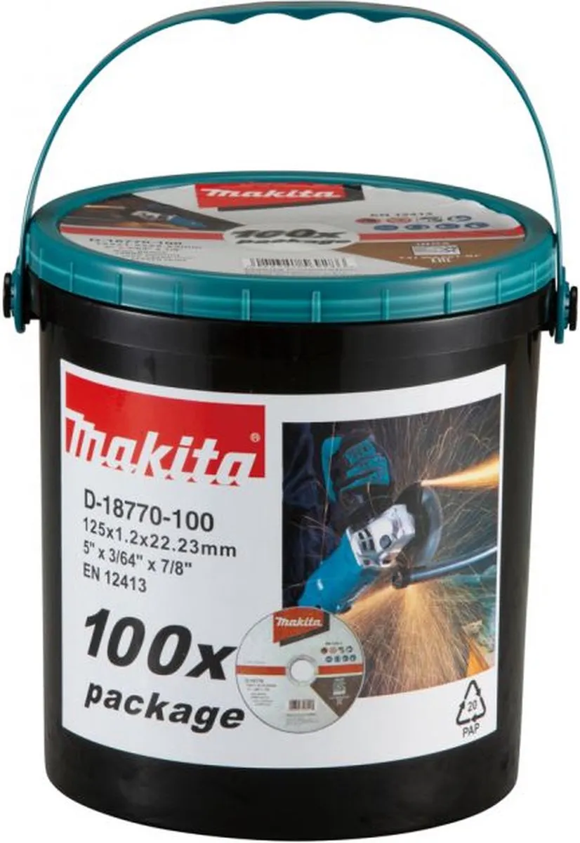 Makita D-18770-100 Doorslijpschijf RVS 125mm - 100 Stuks
