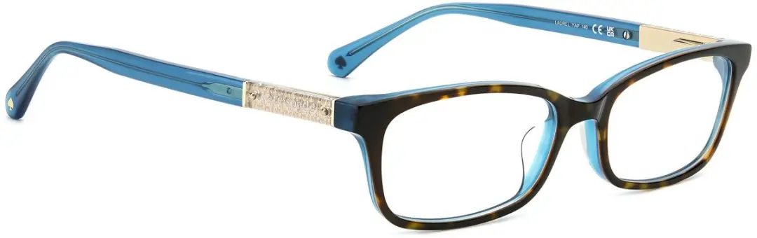 Kate Spade Laurel Brilmontuur - Havana Teal