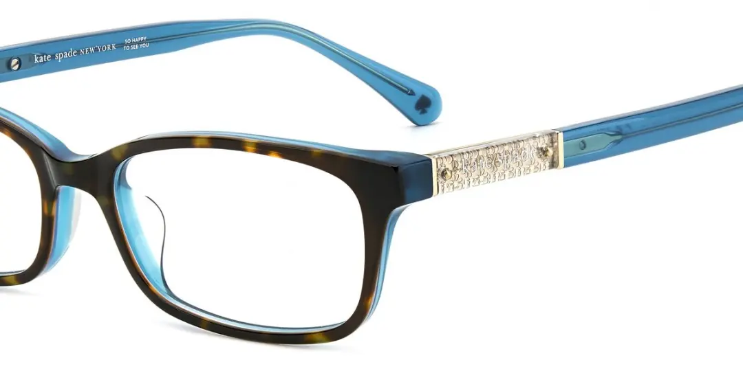 Kate Spade Laurel Brilmontuur - Havana Teal