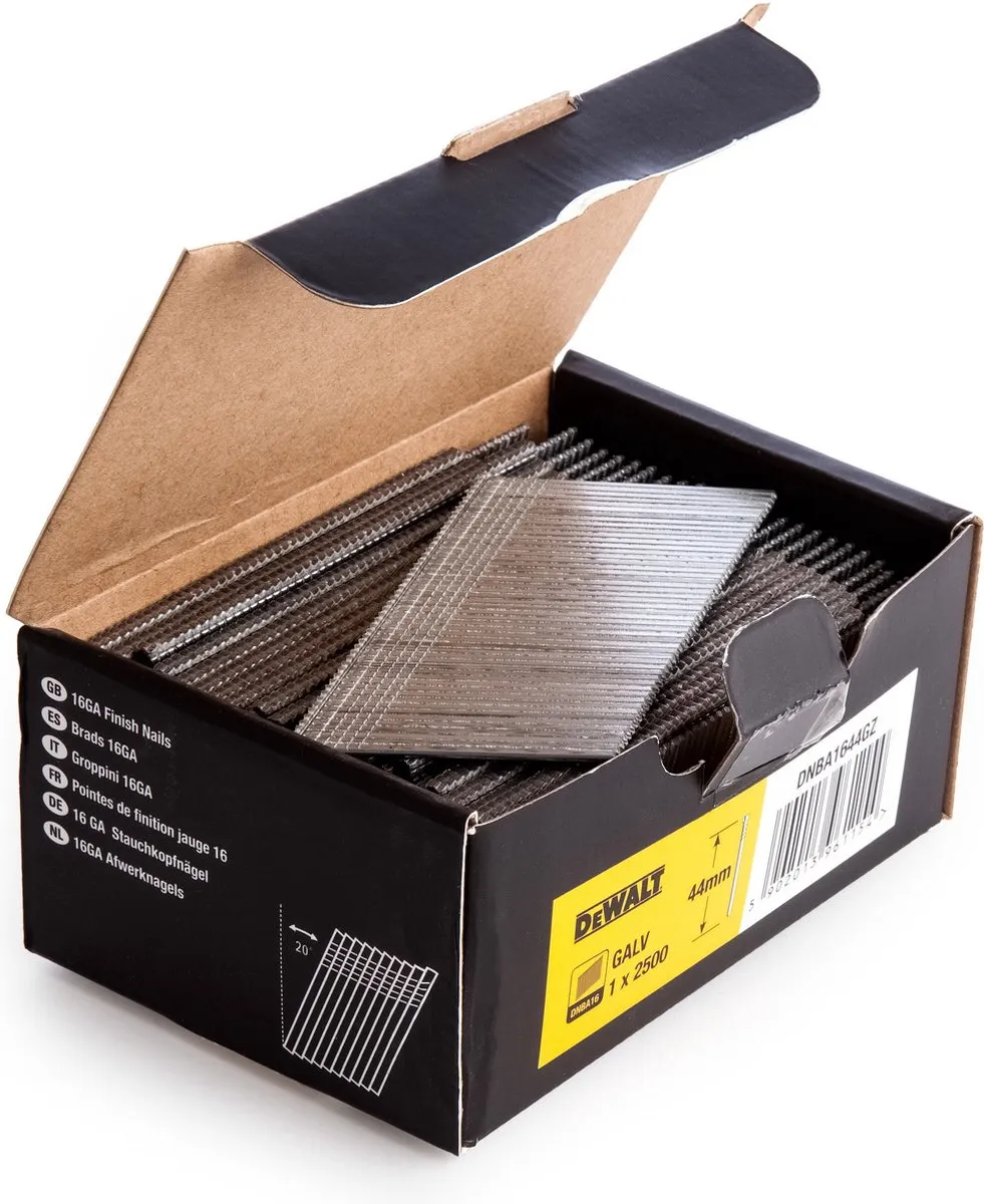 DeWalt DNBA1663GZ Brads 16 Gauge 1.6x63mm