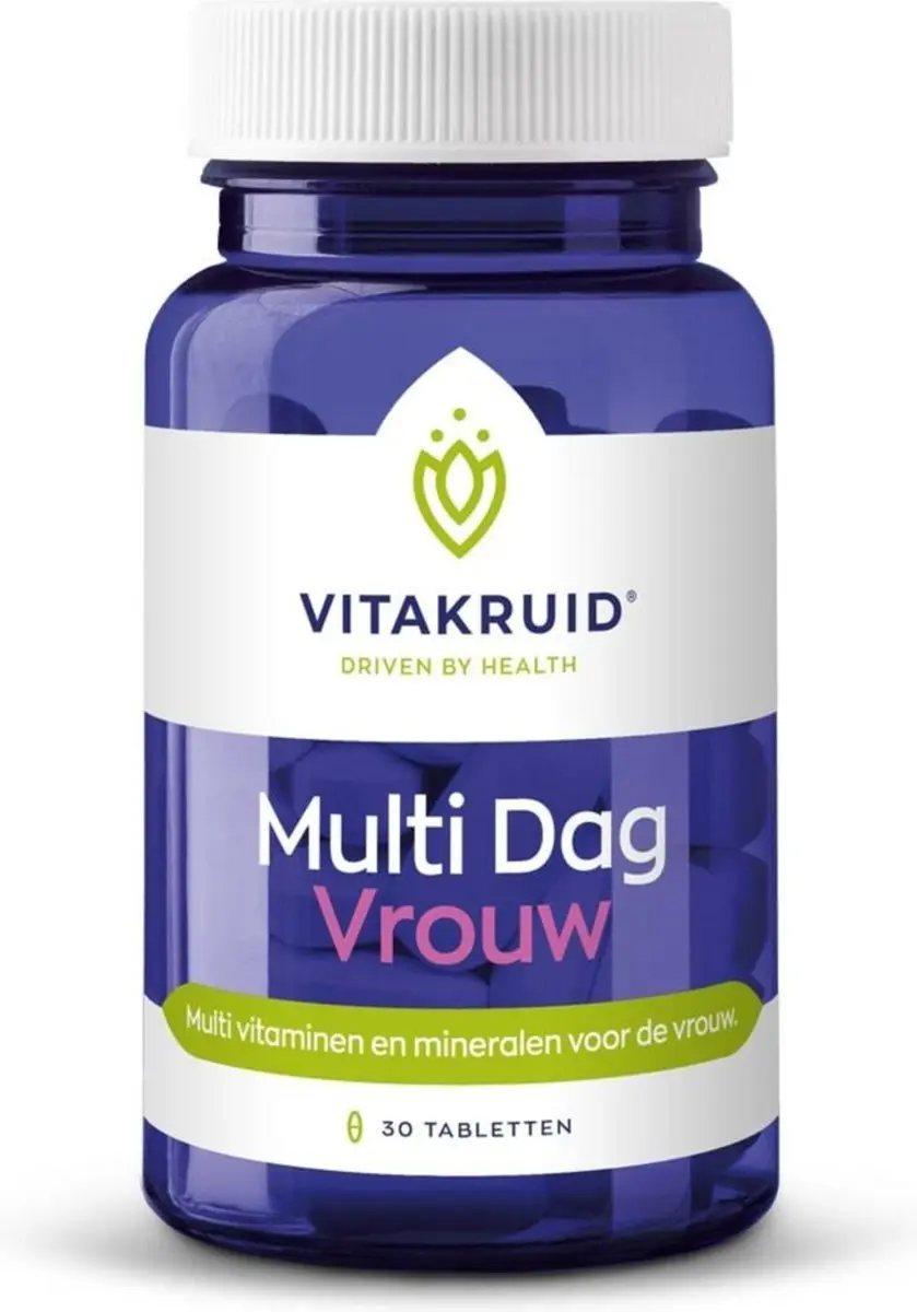 Vitakruid Multi Dag Vrouw 60 tabletten - 2x30