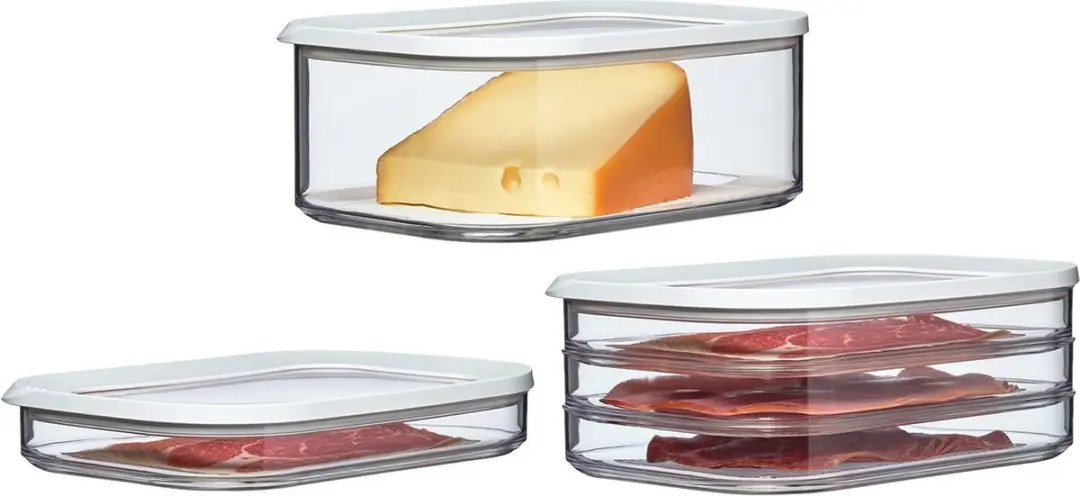 Mepal Aufschnittdosen Modula Set - 3x2L Transparant