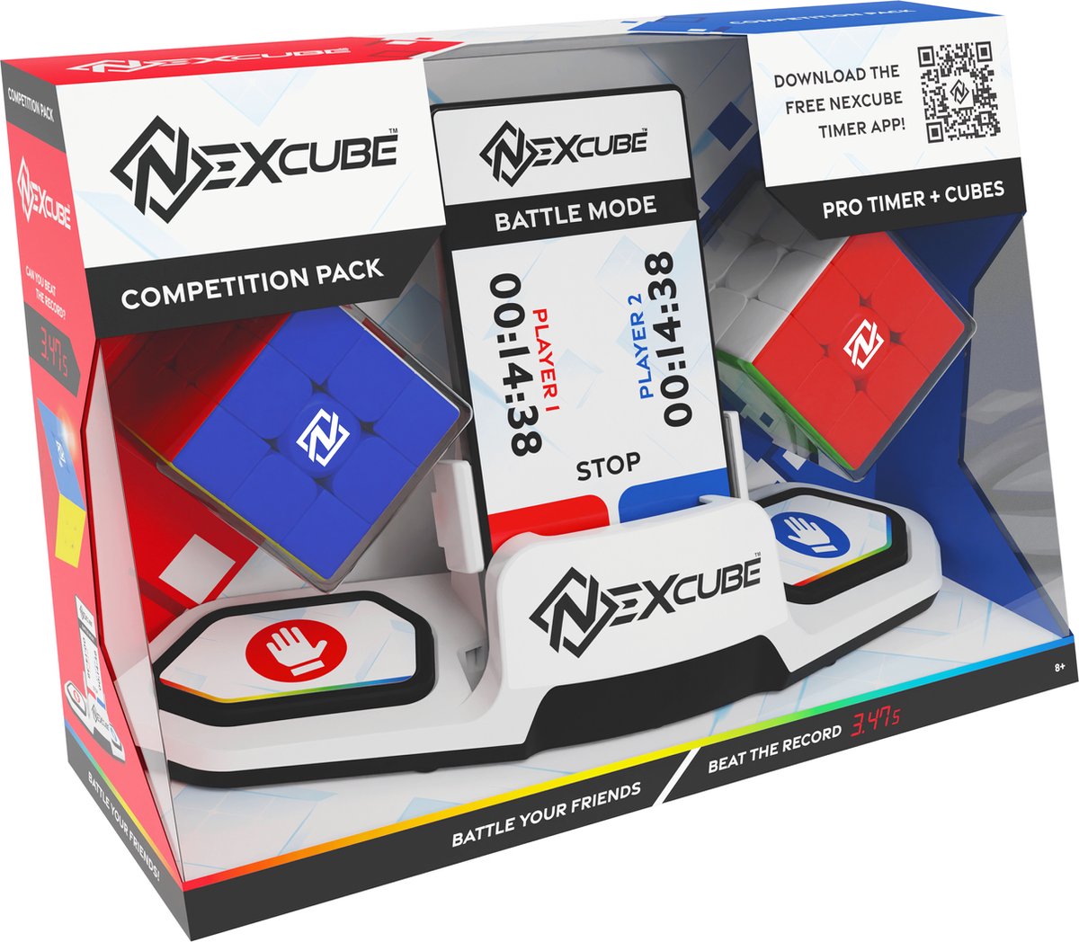 Nexcube Competition Pack - Breinbreker - Speed cube - Met 2 kubussen en een timer - Snelste speedcube op de markt!