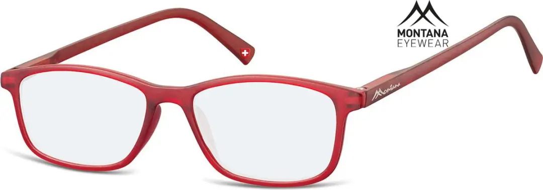 Montana BLF51B Leesbril +2.50 Rood - Rechthoekig
