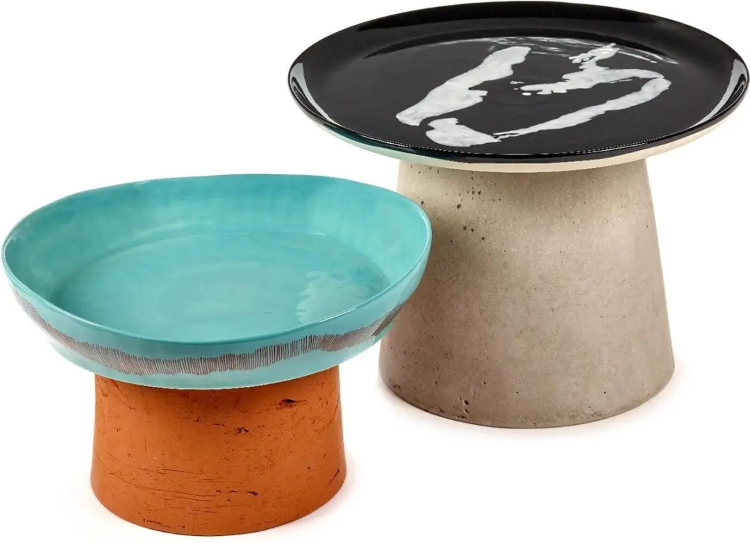 Serax Feast By Ottolenghi Kom 16cm - 4 Stuks - Azure Swirl Stripes