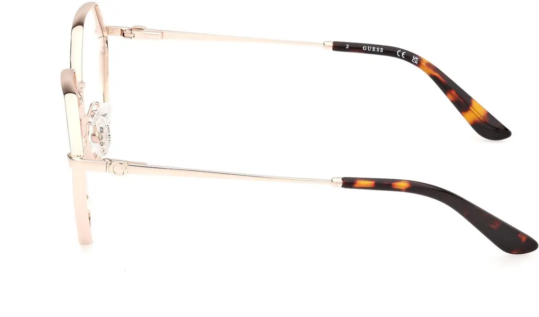 GUESS GU50184 Brilmontuur - Shiny pale gold