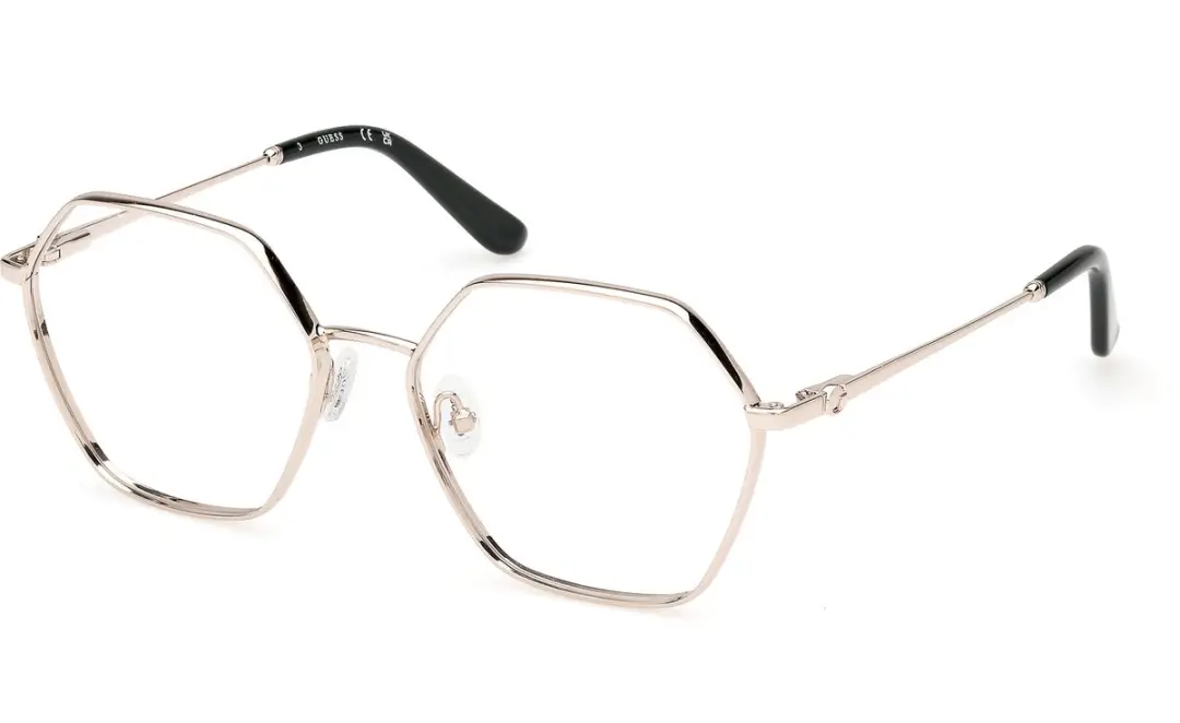 GUESS GU50184 Brilmontuur - Shiny pale gold
