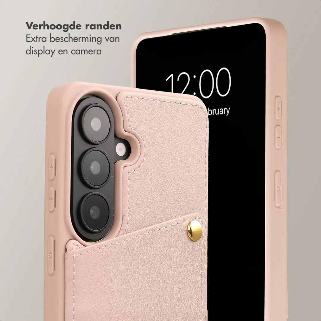 Selencia Hoesje Samsung Galaxy S26 - Roze - 2 Pasjes