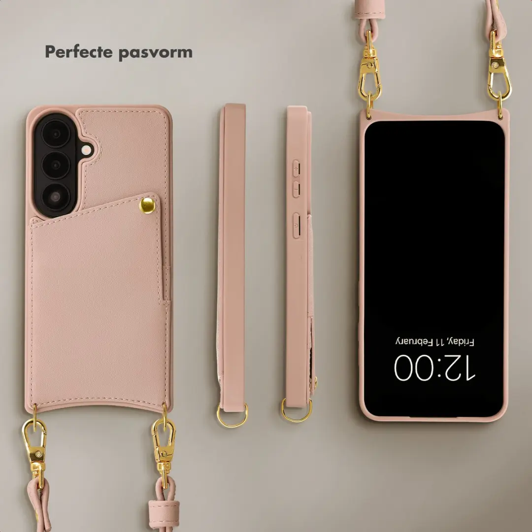 Selencia Hoesje Samsung Galaxy S26 - Roze - 2 Pasjes