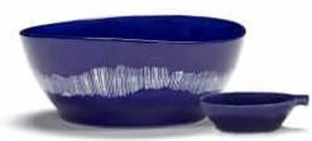 Serax Feast By Ottolenghi Kom Ø18cm - Donkerblauw/Wit