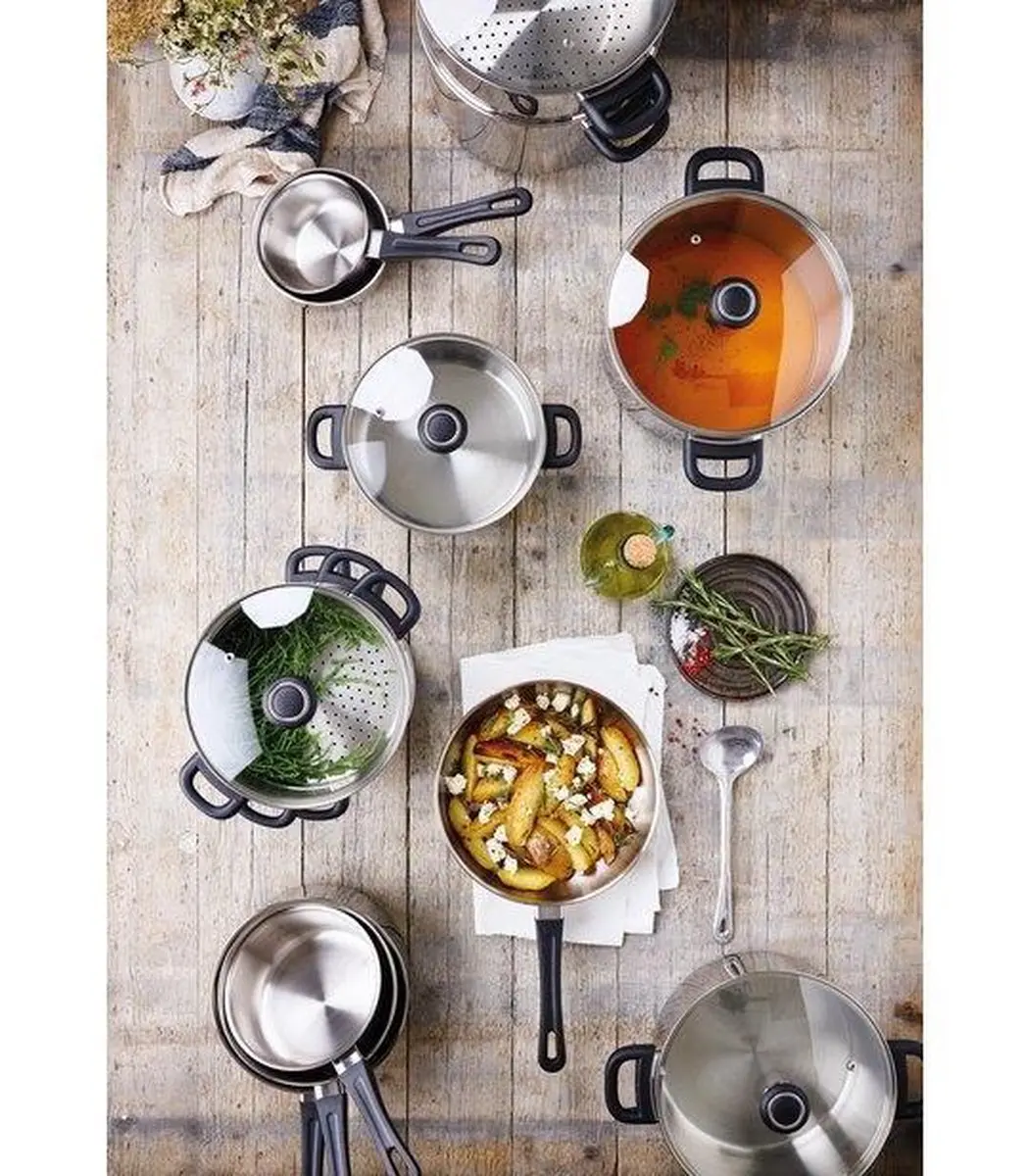 Beka Polo Steelpan 12036994 - 5 Stuks - Roestvrijstaal