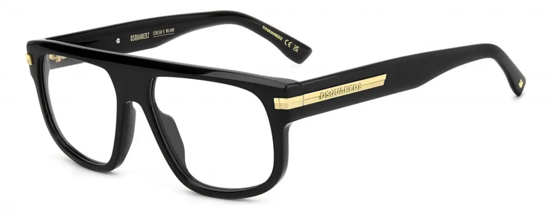 Dsquared2 D2 0179 Brilmontuur - Zwart