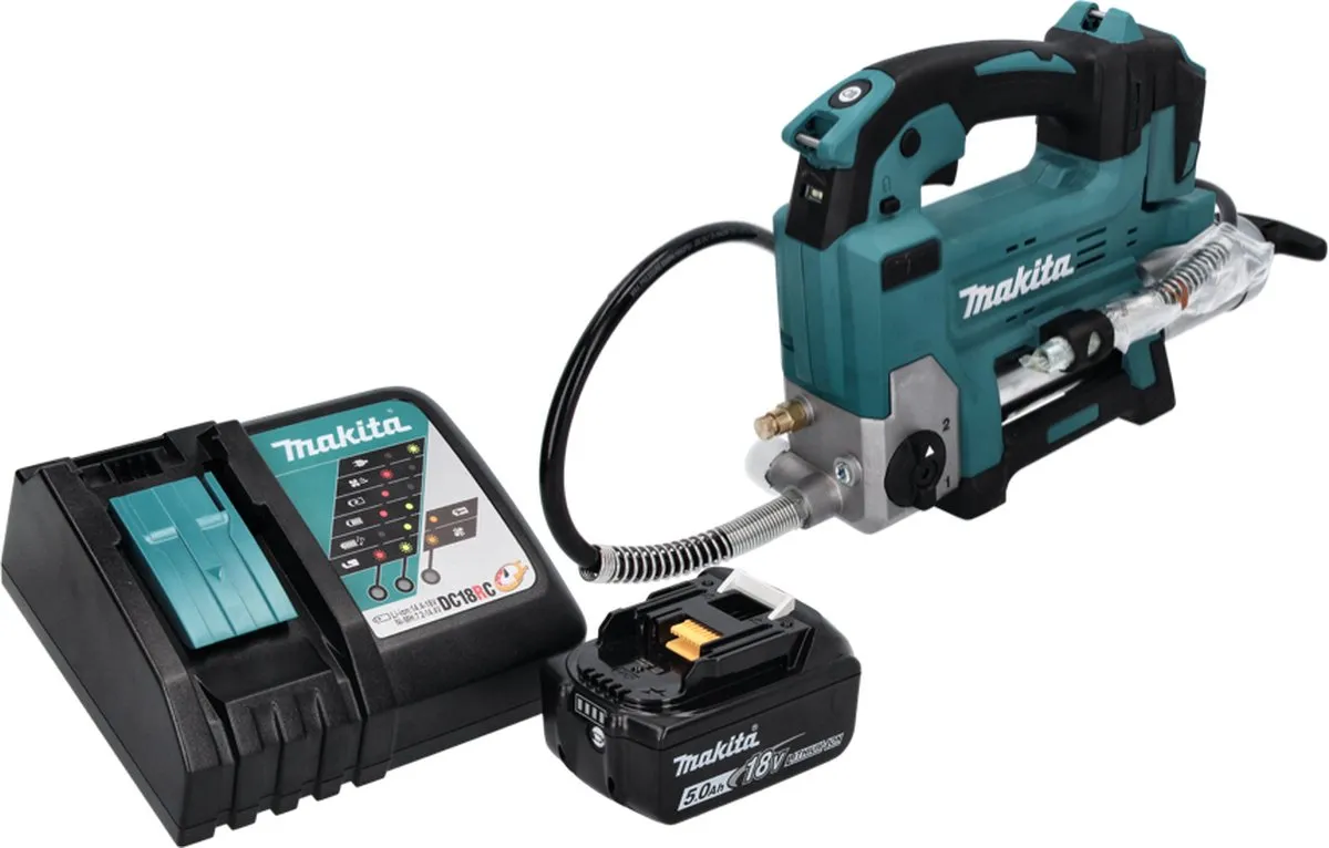 Makita DGP 180 RT1 Vetspuit 18V 690 bar - 5.0Ah Accu + Lader - afbeelding 2 van 5