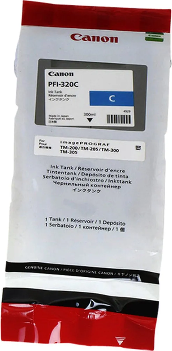 Canon PFI-320C Cyan Inktcartridge - 300ml