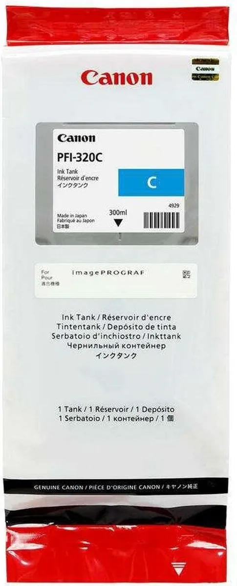 Canon PFI-320C Cyan Inktcartridge - 300ml
