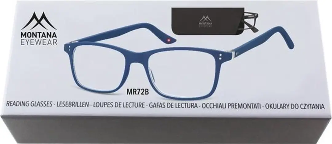 Montana Mr72b Leesbril - Sterkte +3.00 - Blauw