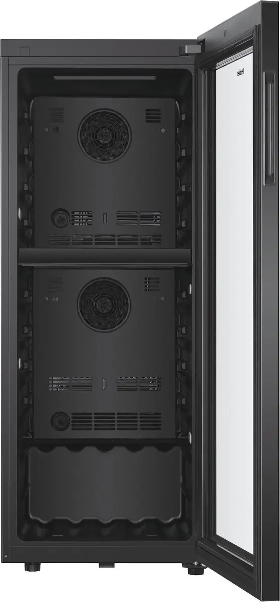 Haier HWS79GDG Wijnkoelkast 2 Zones - 79 Flessen - 190L - Zwart - afbeelding 6 van 6