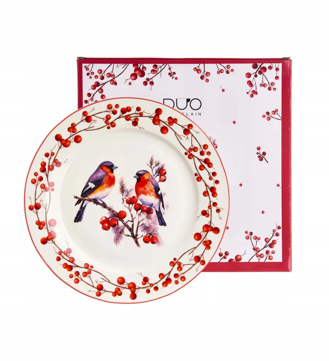Duo Kerstvogels 3 Groot Bord