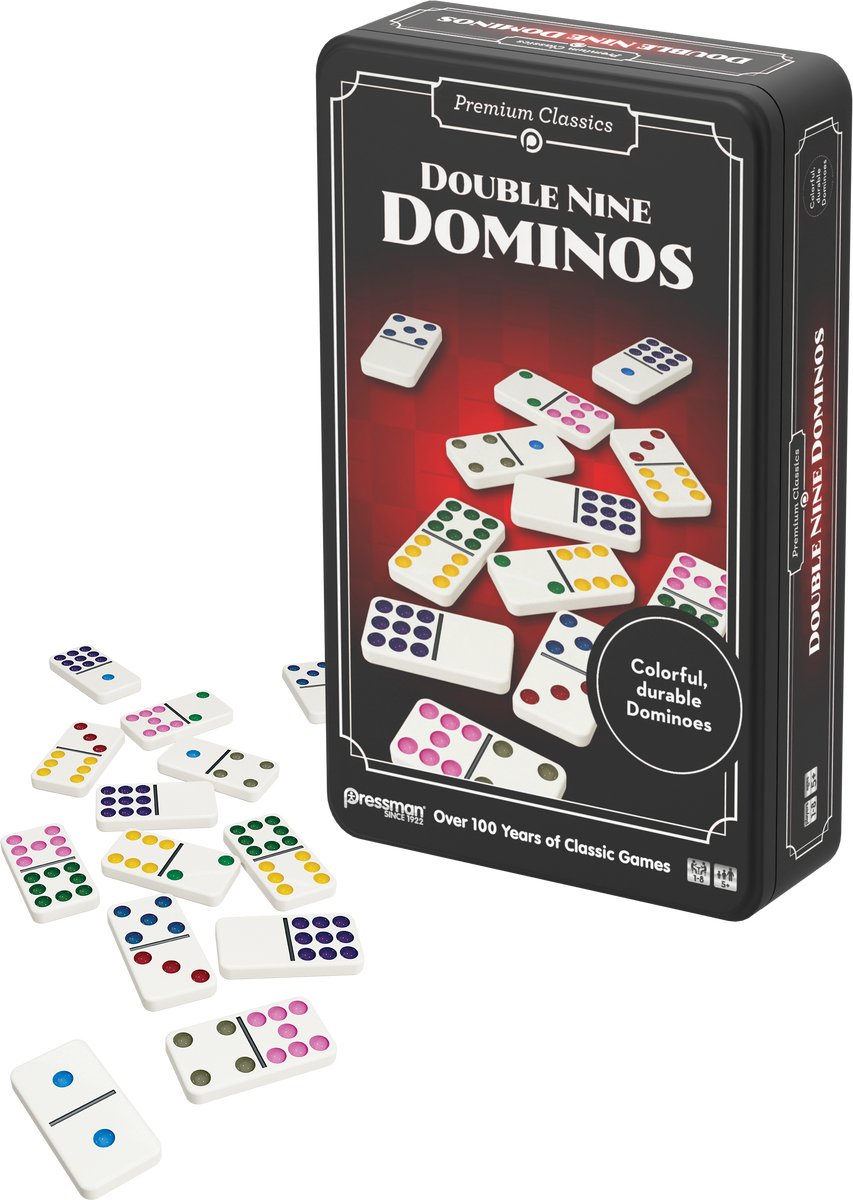 Goliath Double Nine Dominos - Actiespel - Familiespel - Domino - Denkspel