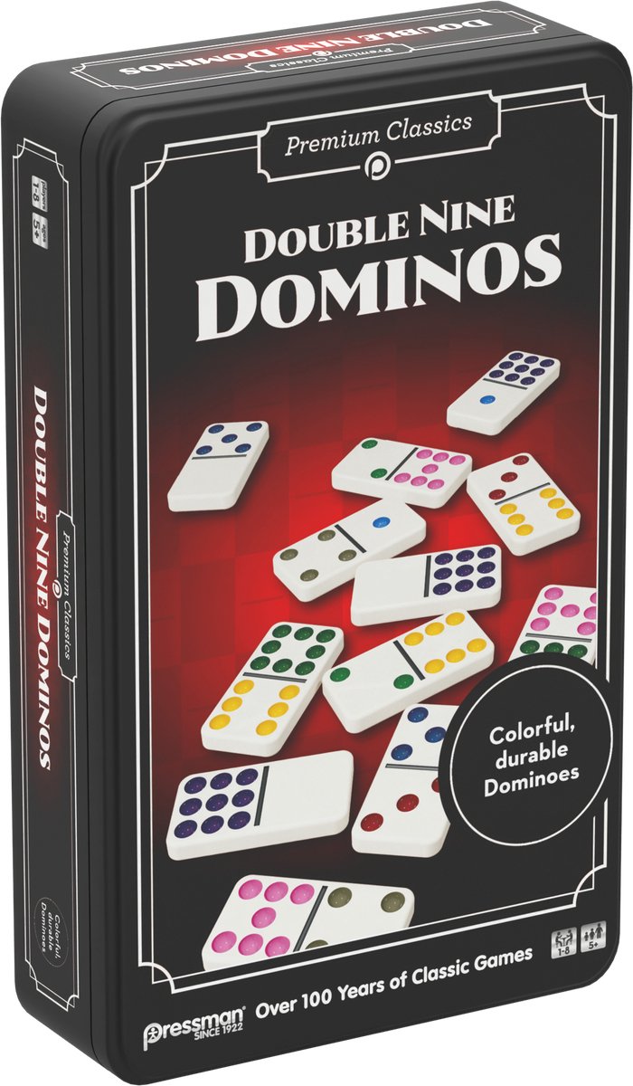 Goliath Double Nine Dominos - Actiespel - Familiespel - Domino - Denkspel