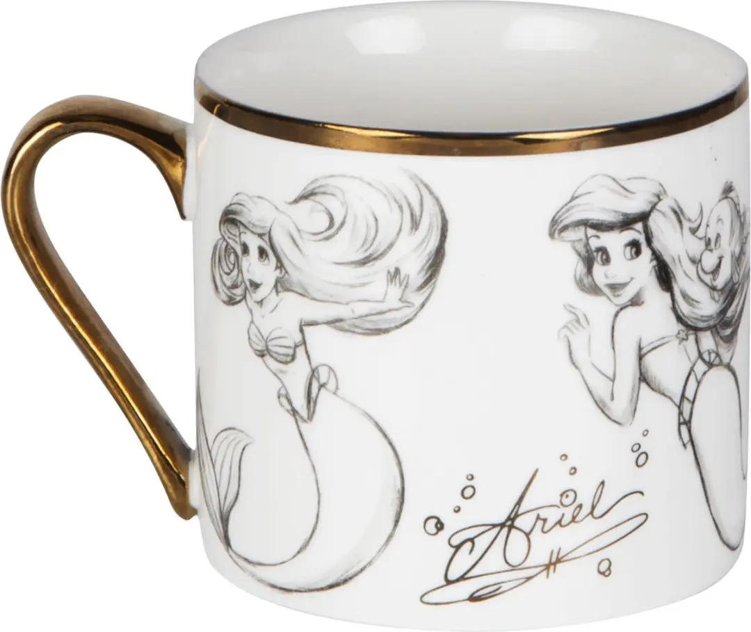 Disney Classic Collectable Mok - Ariel - 300ml - Ecru/Zwart
