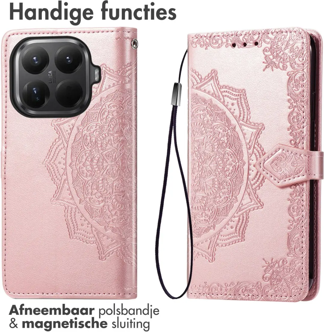 Imoshion Hoesje Xiaomi 17T Mandala Bookcase - 3 Pasjes - Turquoise
