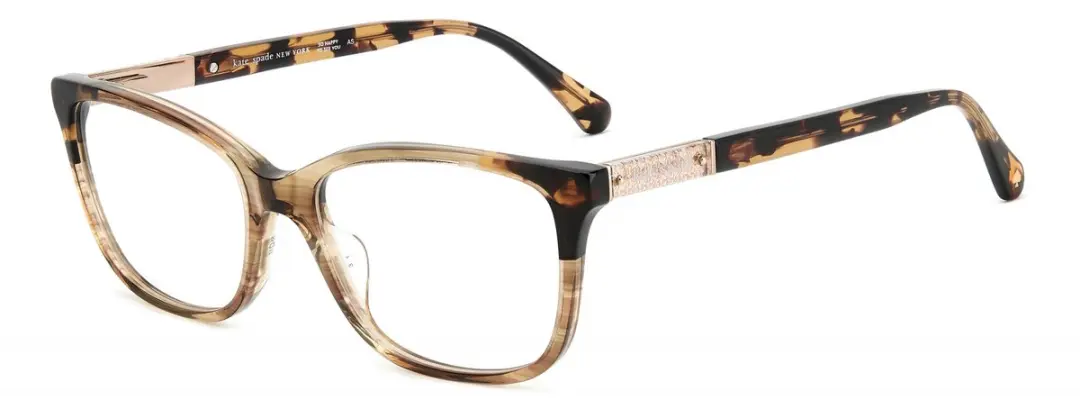 Kate Spade Amabella/G Brilmontuur - Horn beige