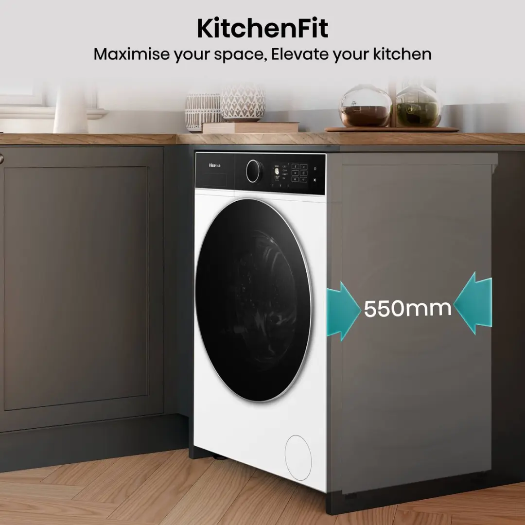 Hisense WF5I1045BWQ Wasmachine Voorlader 10,5 kg 1400 RPM - Wit