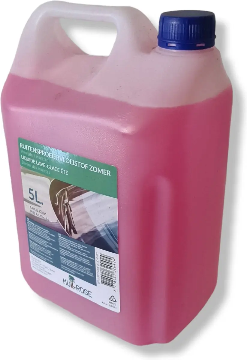 Mullrose Ruitenvloeistof Zomer 5L - Meerkleurig