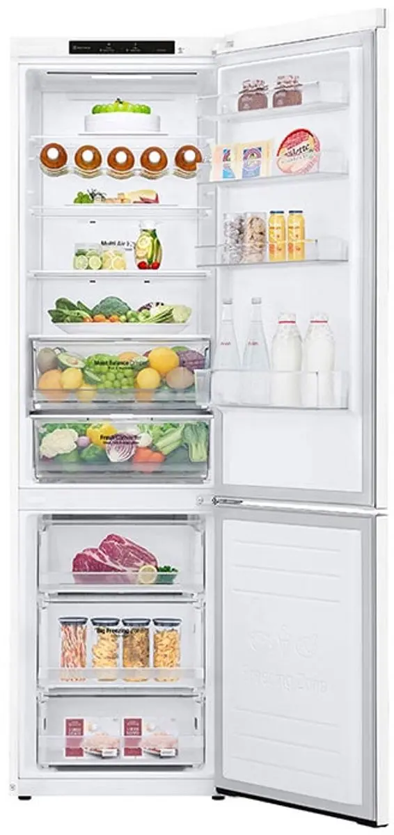 LG GBB62SWGGN Koelvriescombinatie 384L - Wit