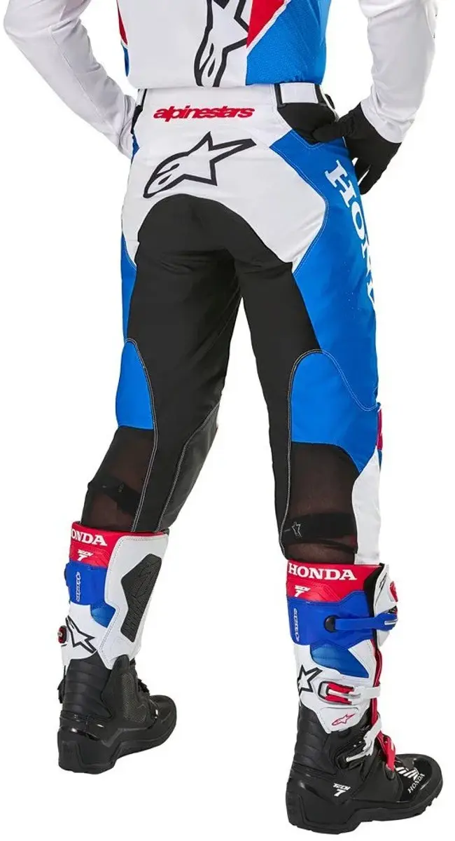 Alpinestars Honda Racer Iconic Broek 32 - Wit Helderblauw Helderrood