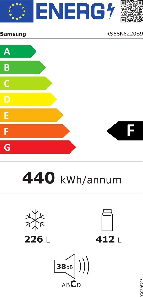 Samsung RS68N8220S9 Vrijstaande Koelkast 638L - Roestvrijstaal