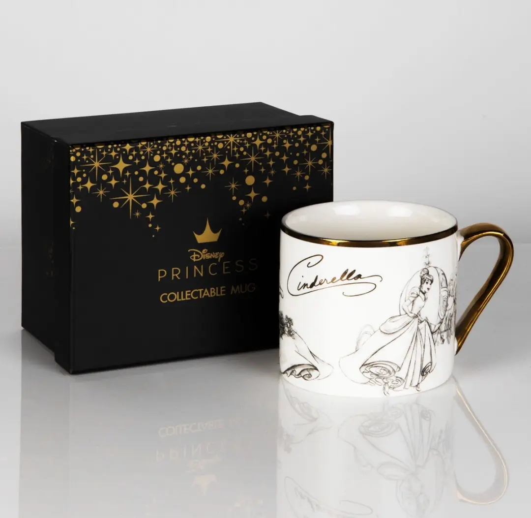 Disney Classic Collectable Mok Cinderella - 300ml - Ecru/Zwart