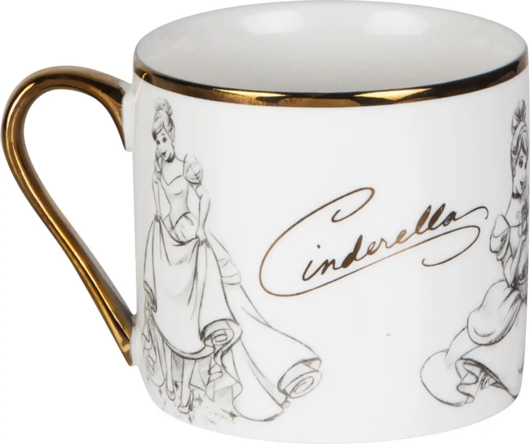 Disney Classic Collectable Mok Cinderella - 300ml - Ecru/Zwart