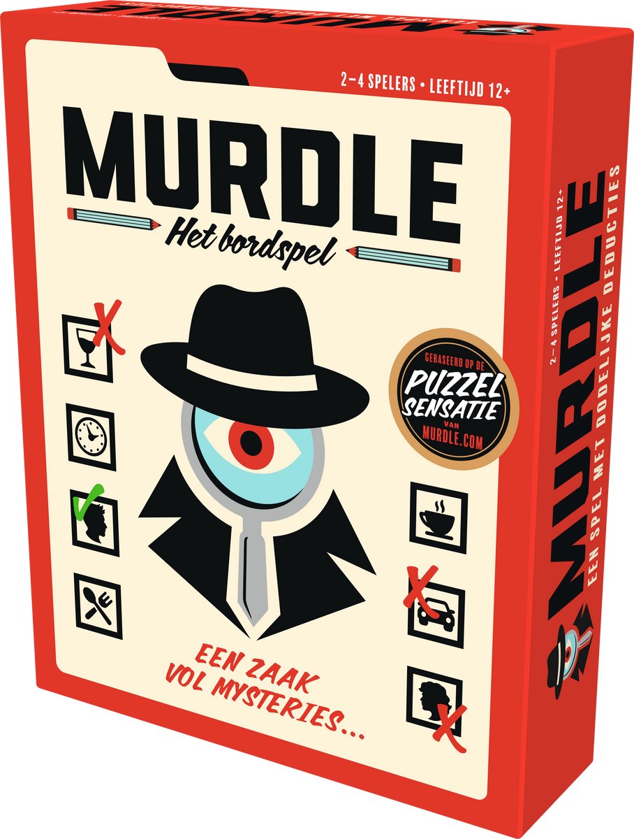 Goliath Murdle het Bordspel - Breinbreker - Bordspel - Crime Spel - Deductief redeneren - 2 tot 4 spelers