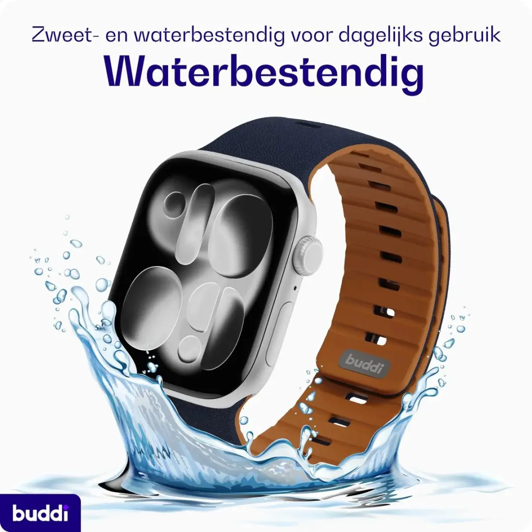 Buddi Luno Magnetisch Apple Watch Bandje - Indigo