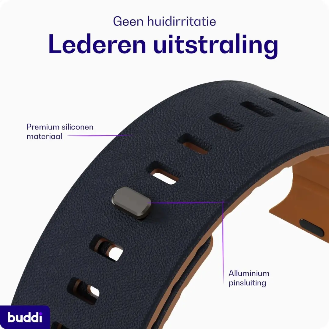 Buddi Luno Magnetisch Apple Watch Bandje - Indigo